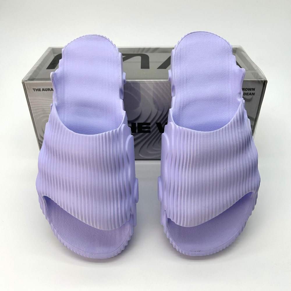 Mens Slides The Auracles NAMI Size 6 Lavender EVA Chris Brown x John Dean NEW - Picture 3 of 7